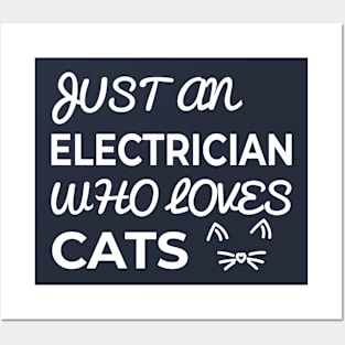 electrician cat owner Posters and Art